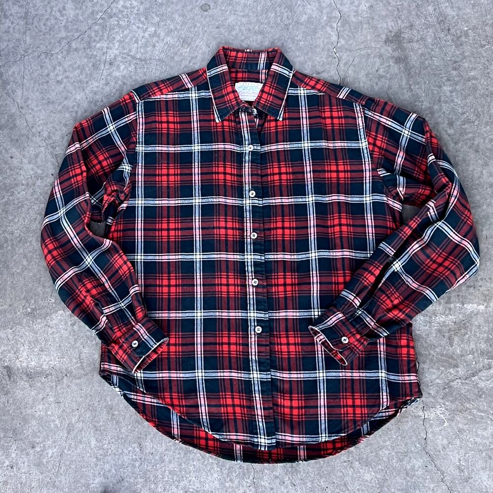 Viyella Cable Car Clothiers Red/Green Plaid Gorpcore Shirt Christmas Mens Size S